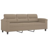 Maison Chic kavč - Sofa - Kanape trosed taupe 180 cm tkanina iz mikrovlaken, (21727168) u