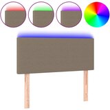 Maison Chic led posteljno vzglavje - vzglavna omarica - nočna omarica taupe 100x5x78/88 cm blago, (21706277) Cene