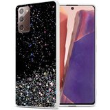 Cadorabo Case, združljiv s Samsungom v črni barvi z bleščicami - zaščitni pokrov iz fleksibilnega silikona TPU s penečimi bleščicami, (20694240) | Shoptok.si