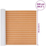  Prostirka za čamce Prugasti Smeđa i bijela 240 x 90 cm EVA - 240 x 90 cm Smeđa i bijela | shoptok.hr