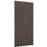 vidaXL Krovni paneli 36 kom od čelika obloženog prahom smeđi 80x36 cm | shoptok.hr
