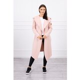 Kesi Long hooded cardigan dark powder pink | Shoptok.si
