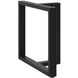vidaXL noge za jedilno mizo t-oblika 2 kosa črna 70x35x(72-73) cm Cene