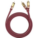 Oehlbach 20567 cinch avdio Y-kabel [2x moški cinch konektor - 1x moški cinch konektor] 8.00 m rdeča pozlačeni konektorji, (20432319) | Shoptok.si