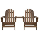  Vrtne stolice Adirondack sa stolićem od masivne jelovine smeđe | shoptok.hr