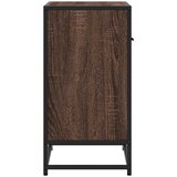  Noćni ormarić smeđi hrast 60x31x60 cm Konstruirano drvo i metal | shoptok.hr