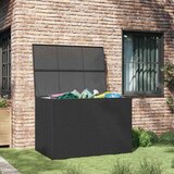  Vrtna kutija za pohranu crna 150 x 100 x 100 cm od poliratana | Eponuda.com
