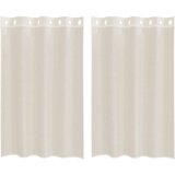 vidaXL Voile zavese z vponkami 2 kosa kremna 140x175 cm, (21827040) | Shoptok.si