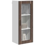  Zidni stakleni ormarić LUCCA Smeđi hrast 40 x 31 x 100 cm | Eponuda.com