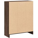  Polica za knjige smeđi hrast 60x24x76 cm konstruirano drvo | shoptok.hr