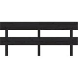  Uzglavlje za krevet crno 184 x 3 x 81 cm od masivne borovine | shoptok.hr
