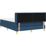  Krevet s box springom i madracem plave boje 140x200 cm tkanina | shoptok.hr