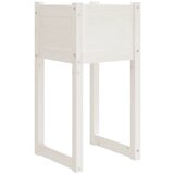 Maison Chic Visoka greda - Greda - Cvetlični Lonec bela 40x40x81 cm trdna borovina, (21789444) Cene