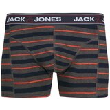 Jack & Jones Boksarice 'JACJOHN' mornarska / pegasto siva / večbarvno oranžna / bela | Shoptok.si
