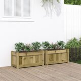 Maison Chic Vrtno cvetlično korito - Cvetlični Lonec 2 kosa impregnirana borovina, (21789083) | Shoptok.si