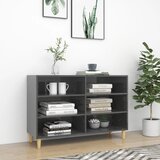 vidaXL komoda visoki sjaj siva 103,5 x 35 x 70 cm od iverice Cijene
