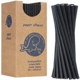 GSG24 BIO ekološke papirnate slamice PAPIRNATE SLAMICE debeline 8/205mm - črne 160 kom., (21384170) | Shoptok.si