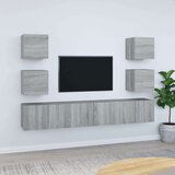  Komplet TV omaric 7-delni siv sonoma konstruiran les, (20734926) | Shoptok.si