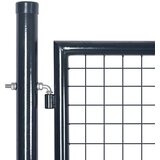  Vrtna vrata od mrežastog čelika 300x200 cm, siva | Eponuda.com