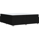  Konstrukcija postelje z vzmetnico Črna 200 x 200 cm blago | Shoptok.si