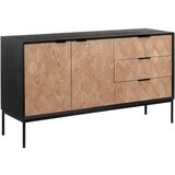 Bessagi Home retro komoda milano, strukturirana, jesen, črna | Shoptok.si
