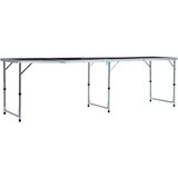  Sklopivi stol za pivski pong s čašama i lopticama 240 cm | shoptok.hr