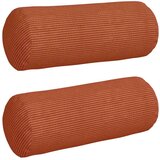vidaXL valjkasti jastučići 2 pcs crvena narančasta Ø 15 x 40 cm | shoptok.hr