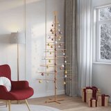vidaXL Drveno božićno drvce s stalakom Smeđa 210 cm bambus | shoptok.hr