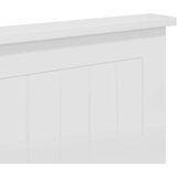  Vzglavje z vzglavjem Bela 150 cm Konstruiran les | Shoptok.si