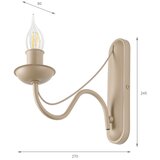  Zidna lampa ANTON 1xE14/60W/230V bež | Eponuda.com