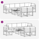  Set vanjskih sofa 9 kom. Prirodna i antracit | Eponuda.ba