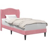  Krevetna konstrukcija s uzglavljem Ružičasta 90 x 190 cm Baršun | shoptok.hr