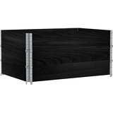  Vrtni sadilica crna 120 x 80 cm od masivne borovine | shoptok.hr