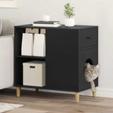  Mačja Kuća Crna 72 x 42.5 x 70 cm Konstruirano drvo | shoptok.hr