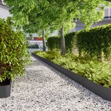  Rubovi za travnjak 10 kom crni 20x103 cm hladno valjani čelik | Eponuda.com