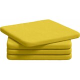  Jastučići za sjedenje 4 pcs Svijetlo žuta 40 x 40 x 3 cm | shoptok.hr