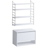 Hanah home zidna polica pomme white | ePonuda.com