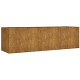 vidaXL Povišena vrtna gredica 280 x 80 x 80 cm od čelika COR-TEN | shoptok.hr