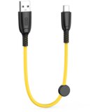 XO Kabel NB247 USB - USB-C 0,25m 6A rumen, (21099197) Cene