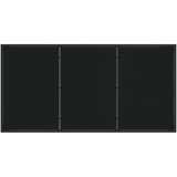 vidaXL Set 3 Črna Poli ratan 54x62.5x89 cm Vzdržljiv Vrtna stolica | Shoptok.si