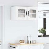 vidaXL Zidni kuhinjski ormarić Visoki sjaj bijela 80 x 31 x 40 cm | shoptok.hr