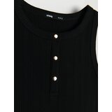 Sinsay Pamučna bluza bez rukava s gumbima | shoptok.hr
