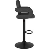  Barski stolčki 2 kosa temno sivo blago, (20700467) | Shoptok.si