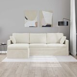 SOFA Krema 228 x 134 x 80 cm Baršun | shoptok.hr