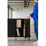 noo.ma Črna komoda z luknjo za kable 120x88x50 cm Suumo – | Shoptok.si
