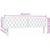  Uzglavlje Tamno siva 200 cm Baršun | shoptok.hr