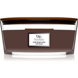 WoodWick Stone Washed Suede mirisna svijeća s drvenim fitiljem (hearthwick) 453 g | shoptok.hr