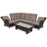  Trivento smeđa prostirka / smeđa melanž kutna sofa | shoptok.hr