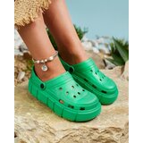 Resti Royalfashion Dark green women's rubber flip-flops Kooranza | Shoptok.si