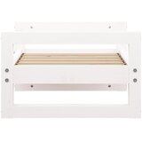  Krevet za pse bijeli 55,5x45,5x28 cm od masivne borovine | shoptok.hr